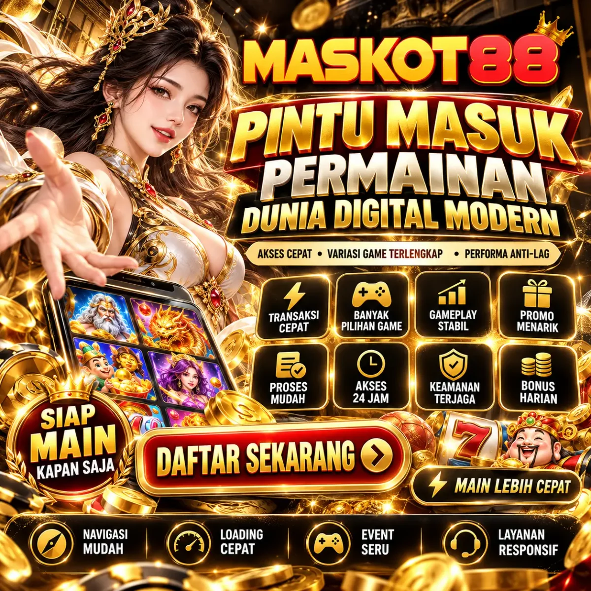 Banner utama Kenali Akses Permainan Digital Bersama MASKOT88 — MASKOT88